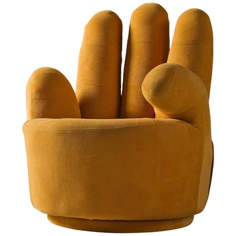 Hand shaped chair - But it is also great fun to sit on. The beautifully shaped, upright fingers form the chair’s backrest, while the palm of the hand forms the seat, and at an impressive 88cm high, 50cm wide and 45cm deep, the chair is a generous size. Buy one Hand Chair and use it to decorate an indoor space or for some useful additional seating, or buy a set ... 